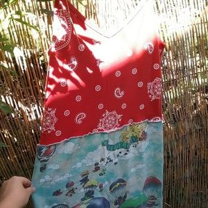 Grateful Dead upcycle dress with RARE print